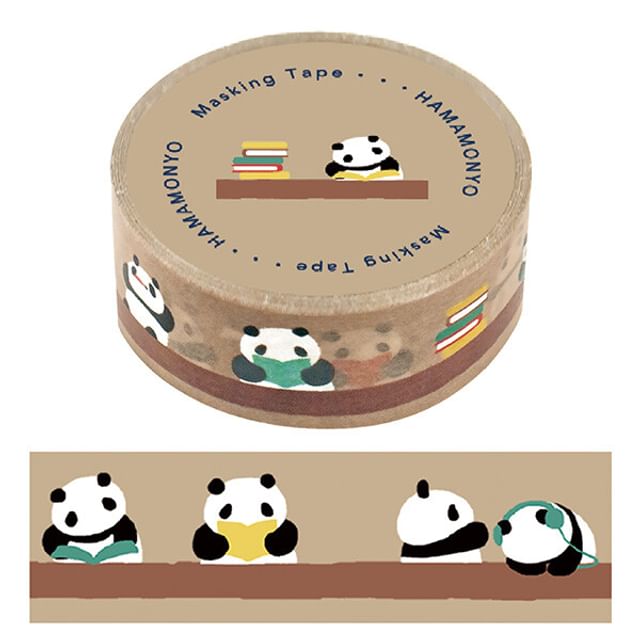 hamamonyo-Pandas Library Masking Tape