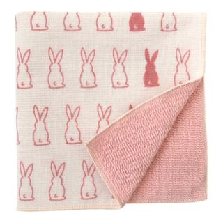 hamamonyo-Pink Rabbit Hand Towel
