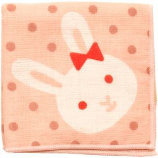 hamamonyo-Polka Dot Bunny Hand Towel