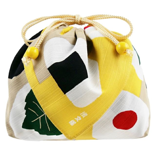 hamamonyo-Rice ball Onigiri Drawstring Pouch
