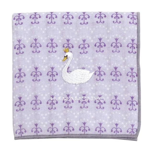 hamamonyo-Rococo Swan Double-sided Gauze Handkerchief