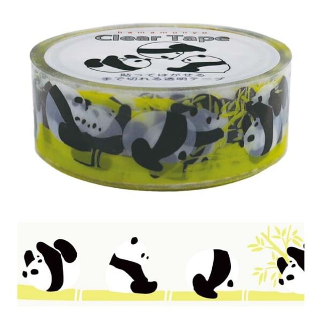 hamamonyo-Rolling Panda Clear Masking Tape