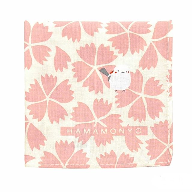 hamamonyo-Sakura Bird Handkerchief