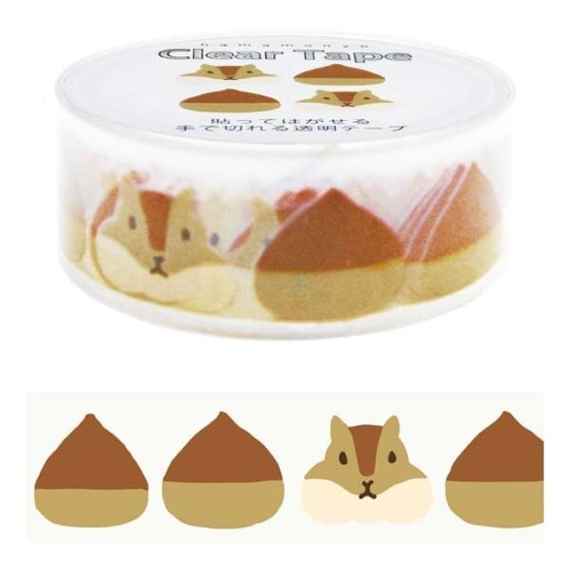 hamamonyo-Squirrel Hide and Seek Clear Masking Tape