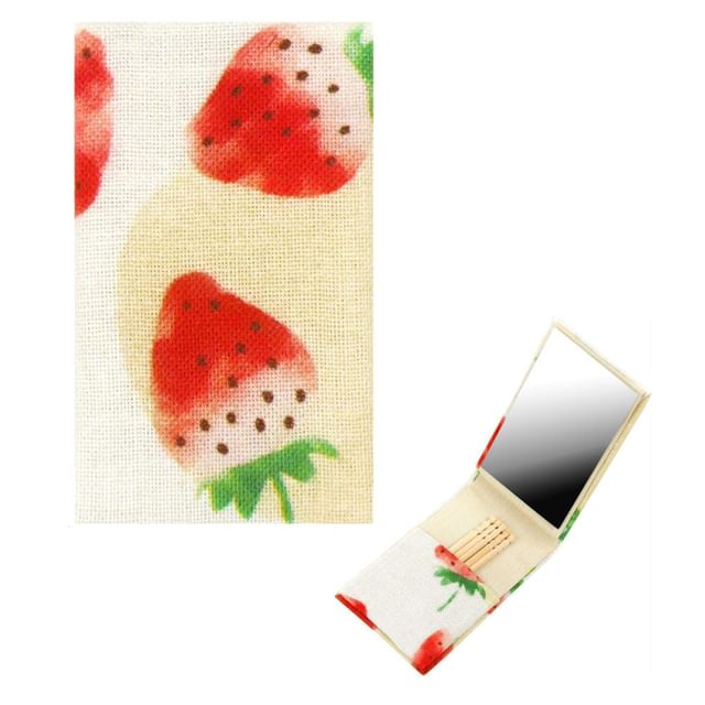 hamamonyo-Strawberry Foldable Travel Mirror
