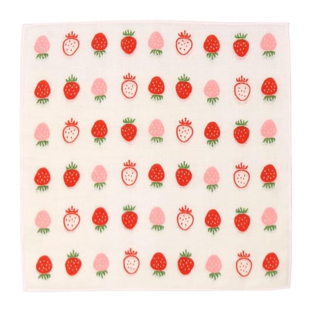 hamamonyo-Strawberry Hand Towel