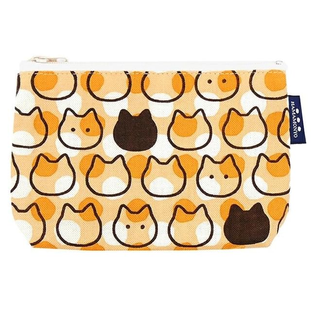 hamamonyo-Tabby Cat Polka Dot Pouch