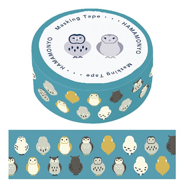 hamamonyo-Tiny Owls Masking Tape
