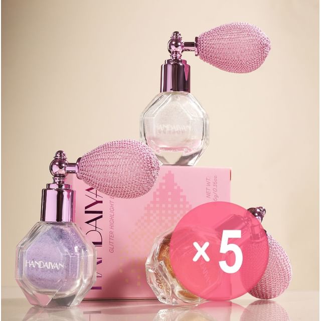 HANDAIYAN-Glitter Highlight Body Mist - 5 Colors 5pcs Bundle Set