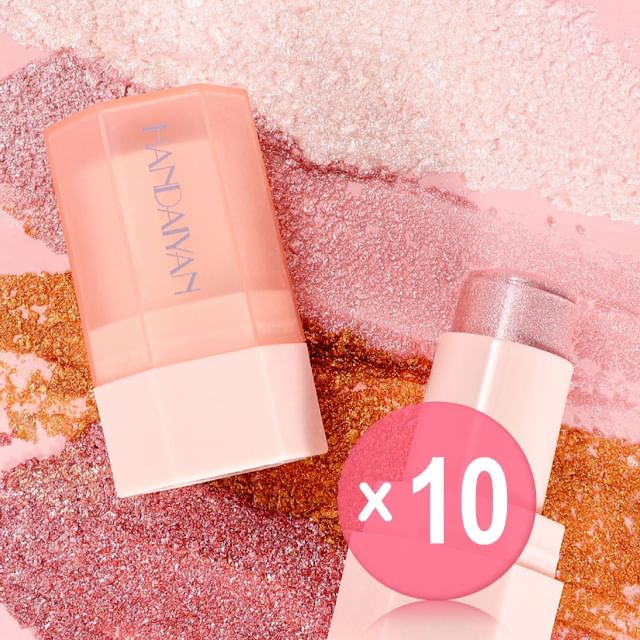 HANDAIYAN-Glitter Jelly Highlight Stick - 6 Colors 10pcs Bundle Set