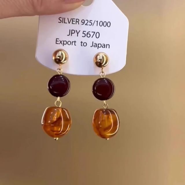 Hansha-Bead Drop Earring
