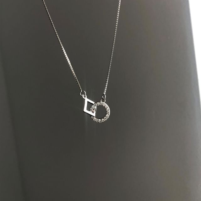 Hansha-CZ Geometry Necklace