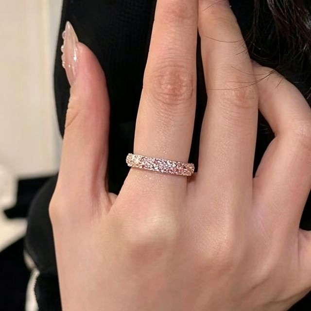 Hansha-CZ Hoop Ring
