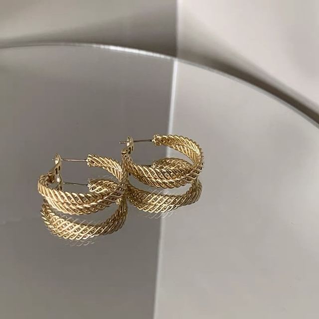 Hansha-Double Hoop Earring