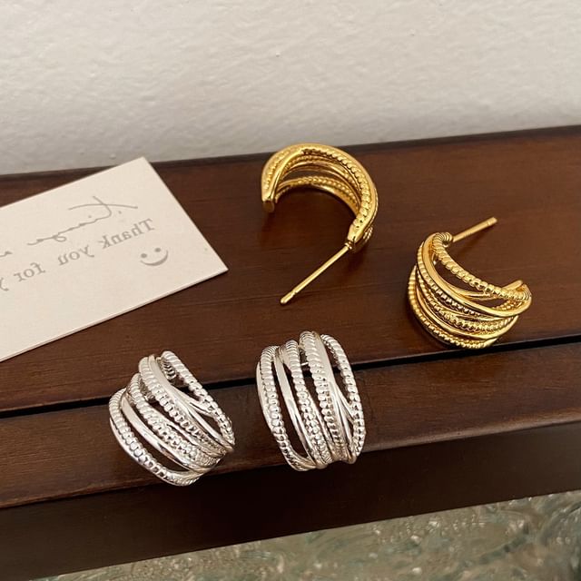 Hansha-Metal Hoop Earring