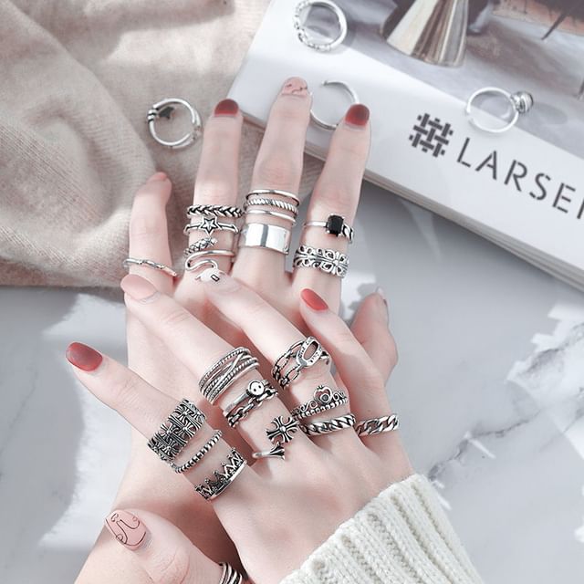 Hansha-Metal Open Ring Various Designs