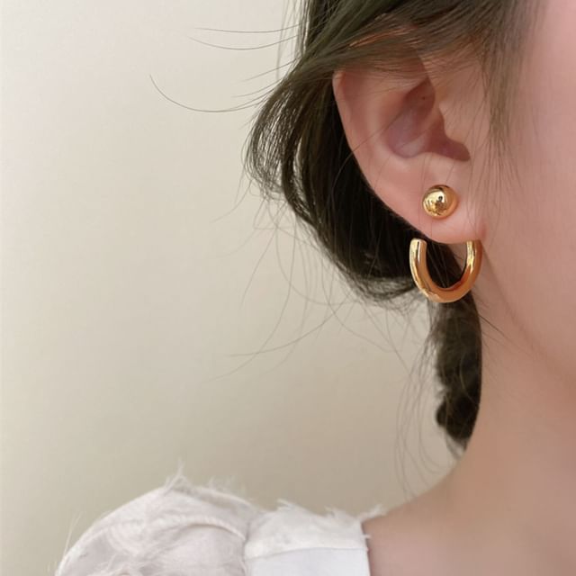 Hansha-Polished Alloy Ear Jacket