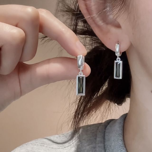 Hansha-Rhinestone Alloy Drop Earring