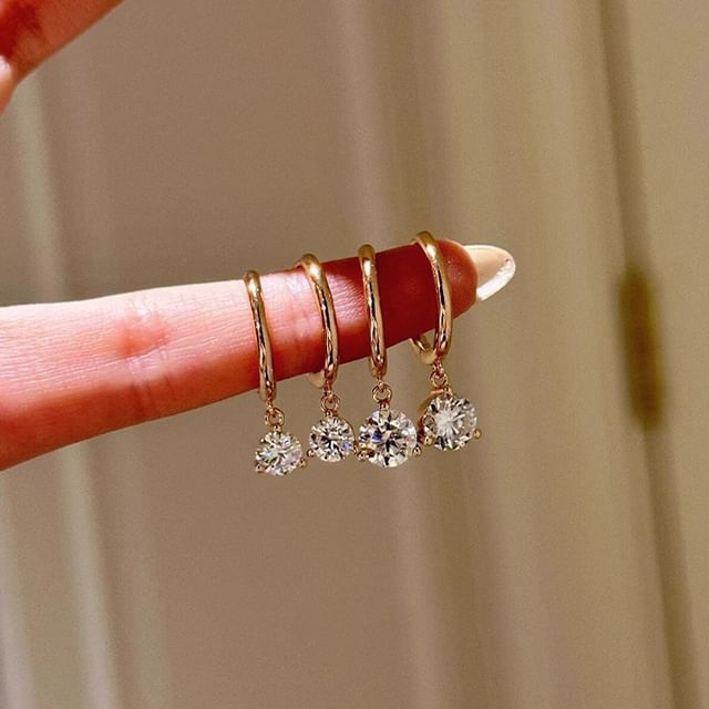 Hansha-Rhinestone Alloy Drop Earring Various Designs
