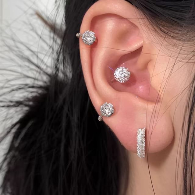 Hansha-Rhinestone Alloy Ear Cuff