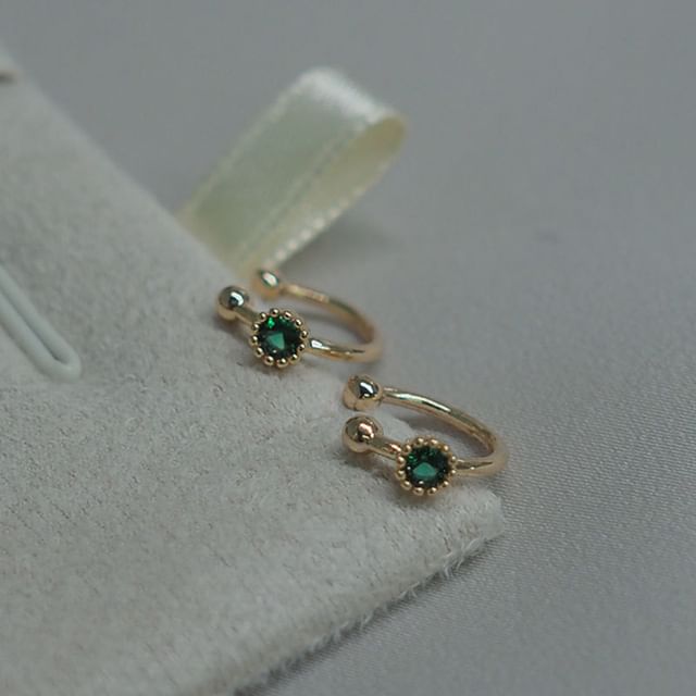 Hansha-Rhinestone Alloy Ear Cuff