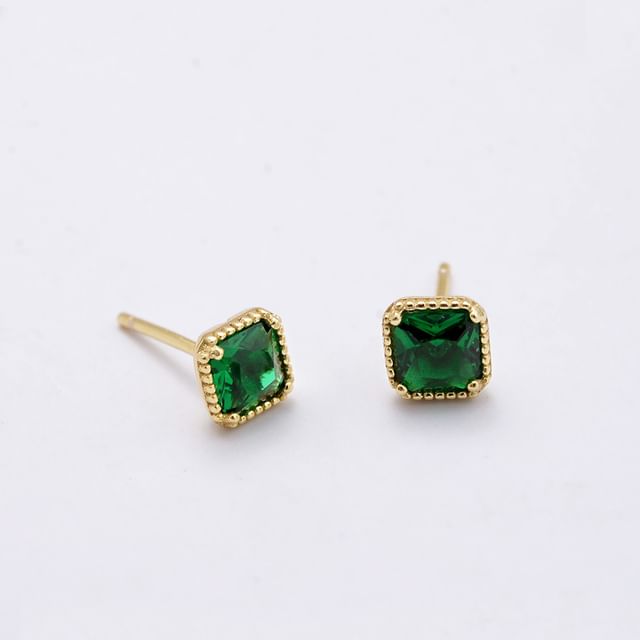 Hansha-Rhinestone Stud Earring