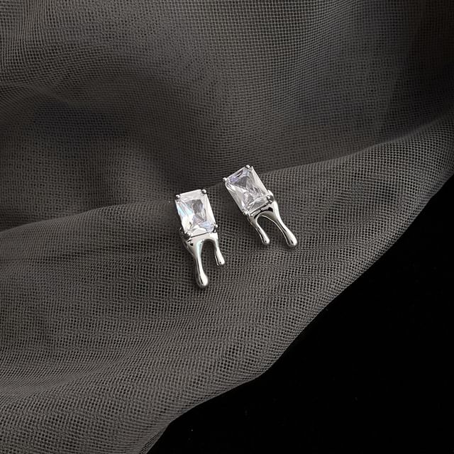 Hansha-Rhinestone Stud Earring