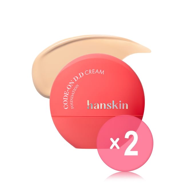 Hanskin-Code-On DD Cream Foundation - 6 Colors 2pcs Bundle Set