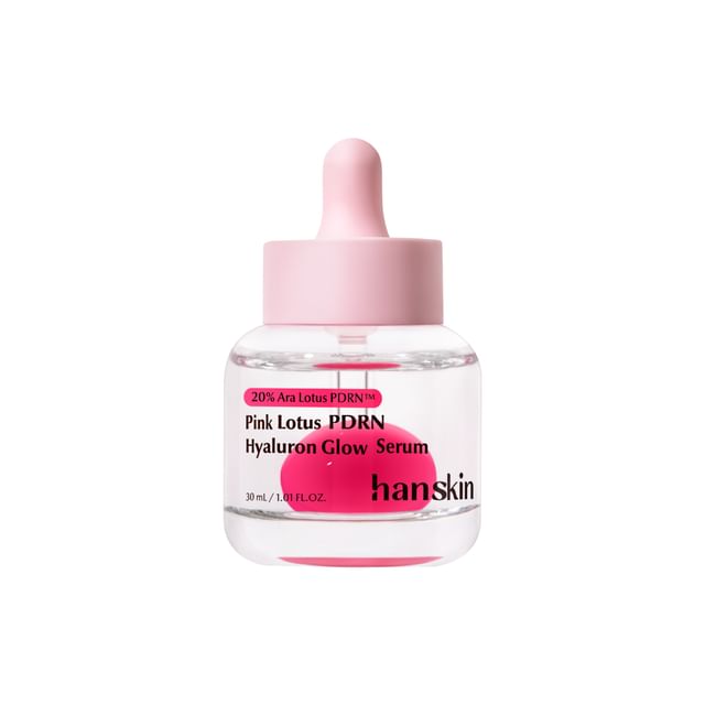 Hanskin-Pink Lotus PDRN Hyaluron Glow Serum - Sérum éclat raffermissant au PDRN de lotus