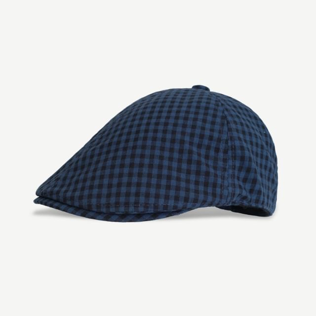 HARPY-Plaid Newsboy Cap