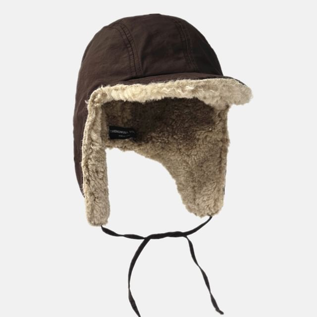 HARPY-Plain Fleece Lined Trapper Hat
