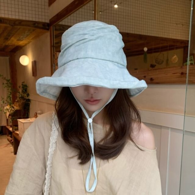 HATHOT-Linen Bucket Hat