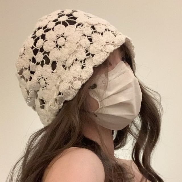 HATHOT-Plain Crochet Beanie