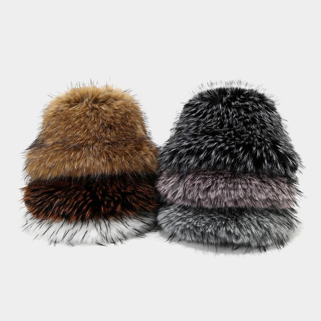 Hatrix-Faux Fur Bucket Hat