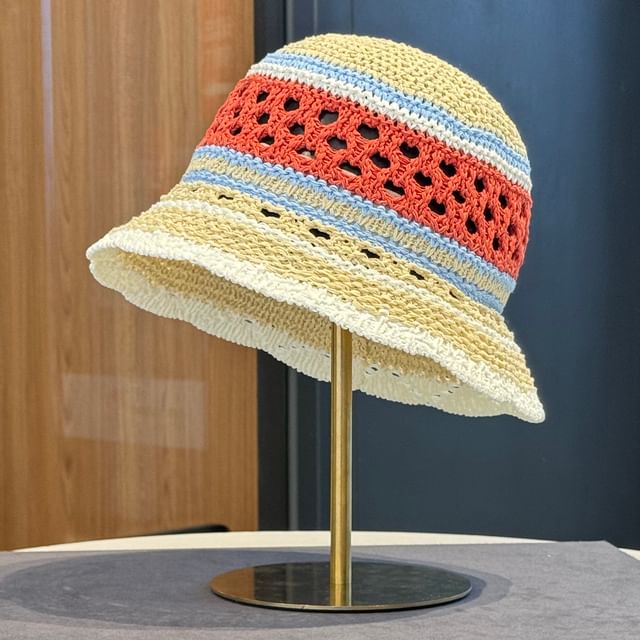 Hatrix-Perforated Crochet Cloche Hat