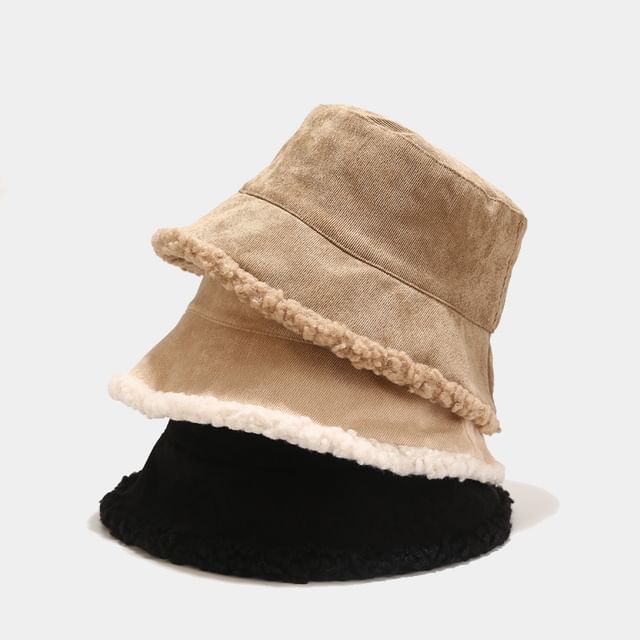 Hatrix-Plain Fleece Lined Bucket Hat