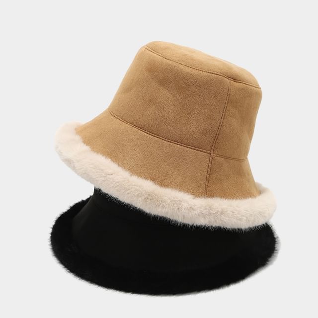 Hatrix-Plain Fleece Lined Padded Bucket Hat