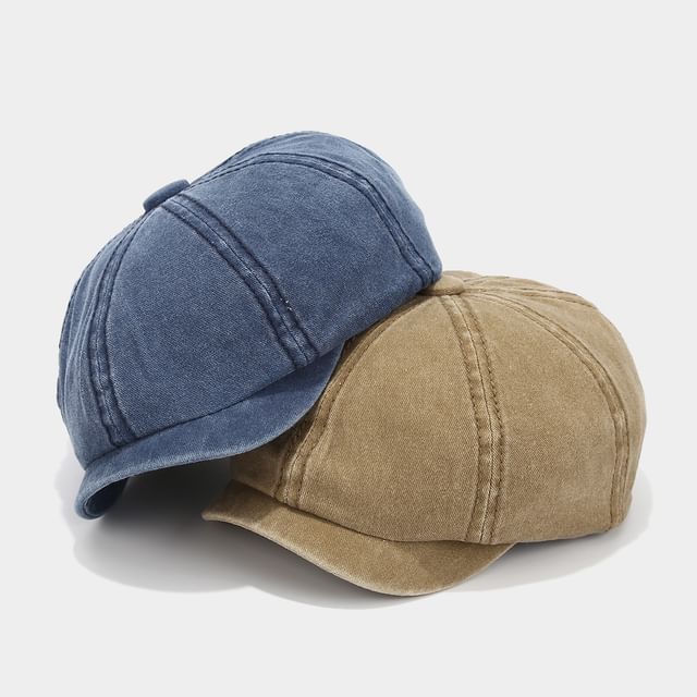 Hatrix-Plain Short Brim Newsboy Cap
