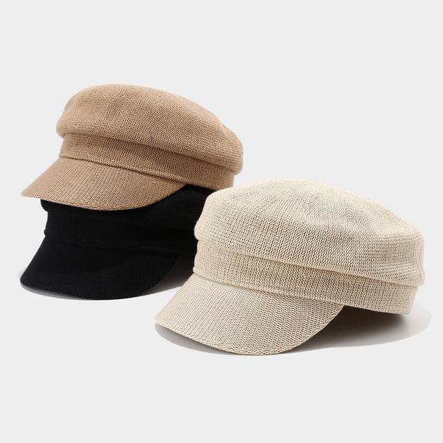 Hatrix-Woven Plain Newsboy Cap