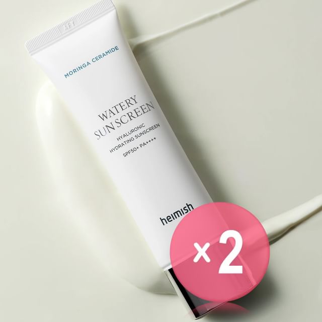 heimish-Moringa Ceramide Watery Sunscreen 2pcs Bundle Set