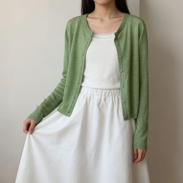 Heiti-Plain Light Cardigan