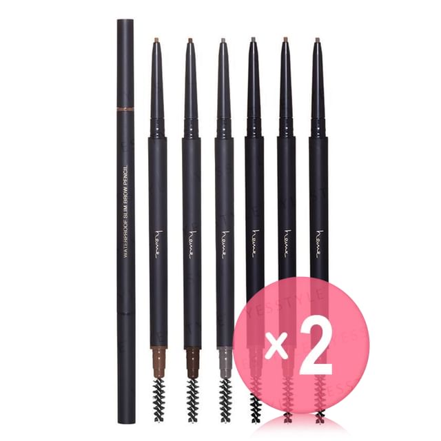 heme-Waterproof Slim Brow Pencil 2pcs Bundle Set