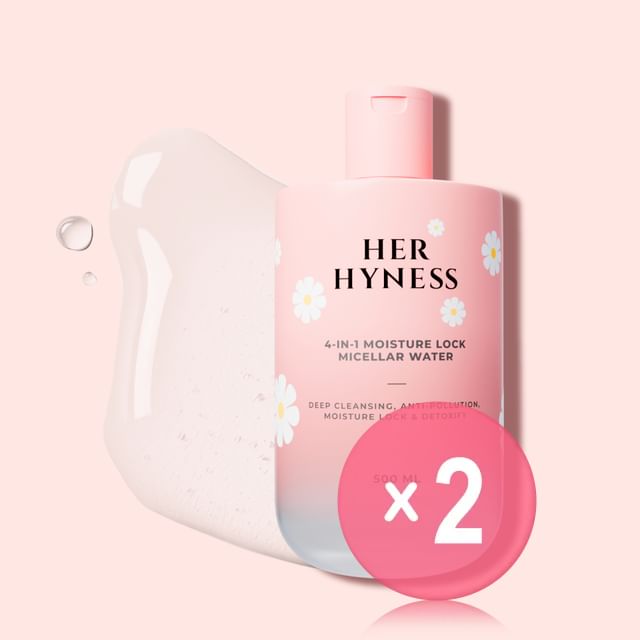 HER HYNESS-4-In-1 Moisture Lock Micellar Water Jumbo 2pcs Bundle Set