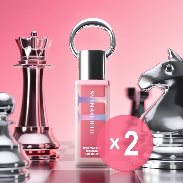 HER HYNESS-Hya Water Mousse Lip Blur 2pcs Bundle Set