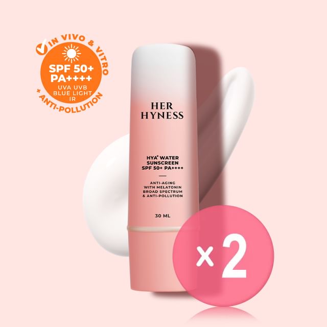 HER HYNESS-Hya Water Sunscreen SPF 50 PA 2pcs Bundle Set