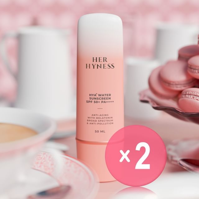 HER HYNESS-Hya Water Sunscreen SPF 50 PA Jumbo 2pcs Bundle Set-50ml X 2 Pcs