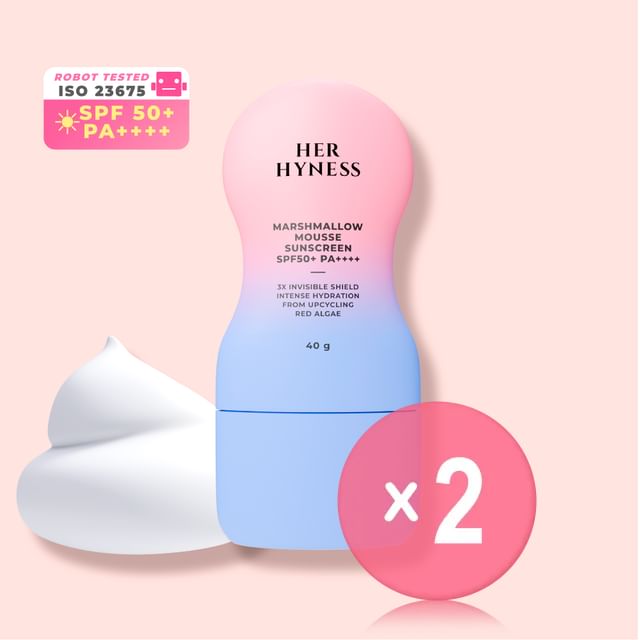 HER HYNESS-Marshmallow Mousse Sunscreen SPF 50 PA 2pcs Bundle Set