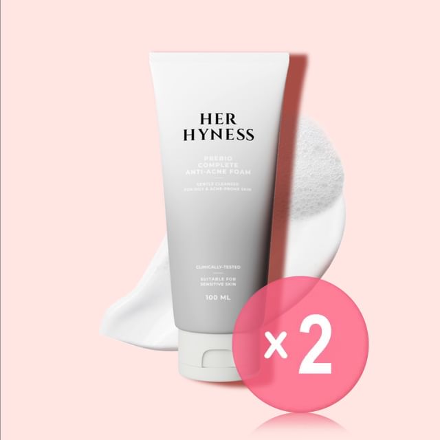 HER HYNESS-Prebio Complete Anti-Acne Foam 2pcs Bundle Set