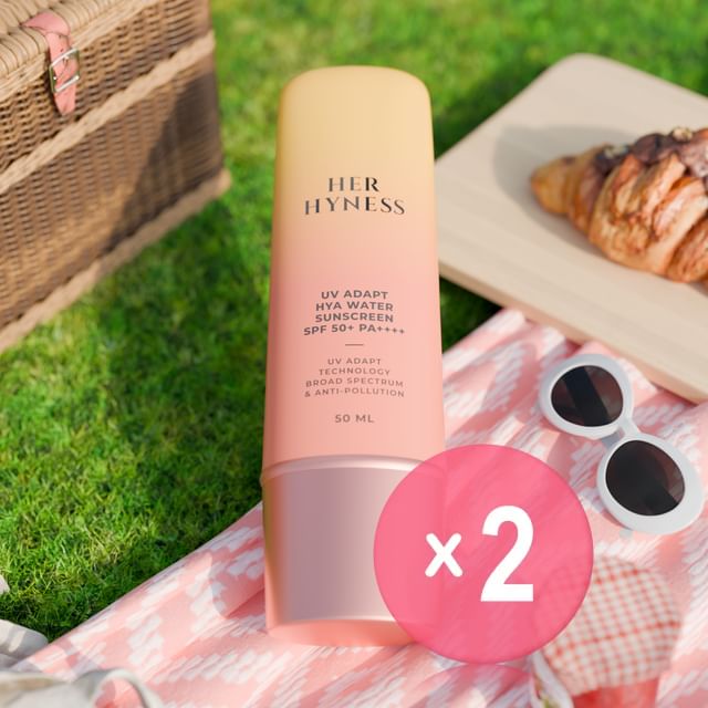 HER HYNESS-UV Adapt Hya Water Sunscreen SPF 50 PA Jumbo 2pcs Bundle Set