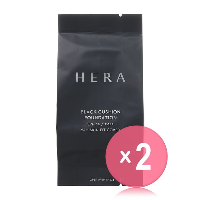 HERA-Black Cushion Foundation Refill Only - 9 Colors 2pcs Bundle Set